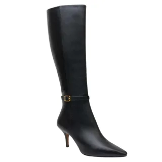 Ted Baker Piperr Kniehohe Lederstiefel Mit Absatz, Schwarz