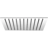 CORNAT Kopfbrause 250 x 250 mm Kopf-Größe - 1 Strahlart - Kugelgelenk & Anti-Kalk-Düsen, Extra schlankes Design - Edelstahl rostfrei