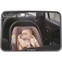Zamboo Autokindersitz Schwarz, Auto Baby Rücksitzspiegel für Babyschale & Kindersitz mit Weitwinkel