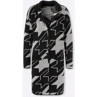 Sieh an! Strickjacke Strickmantel Langarm Jacquard