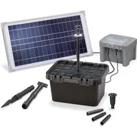 esotec Teichfilter 15/500 Solar Unterwasserfilter-Set + LED + 7Ah Pb-Akkuspeicher 101058 (Komplettset)