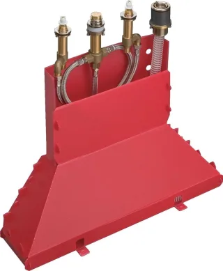 Hansgrohe Grundkörper 4-Loch Wannenarmatur für Wannenrandmontage mit Secuflexbox, 13444180 13444180