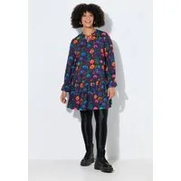Angel of Style Longbluse Long-Bluse A-Linie Blütenmuster Volants
