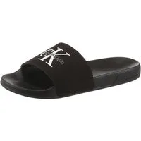 Calvin Klein ESS SLIDE CV WN Pantolette Sommerschuh, Poolslides, Pantolette, Strandschuh mit Logoschriftzug