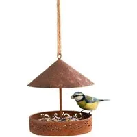 Home-trends24.de Futterstation Vogelfutterhaus Rost Vogelfutterspender Vogelfutterstation