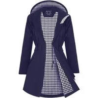 ATLASLAVA Regenjacke Damen mit Kapuze – wasserdicht & atmungsaktiv, Größen S–2XL Übergangsjacke Trenchcoat für Frühling und Herbst