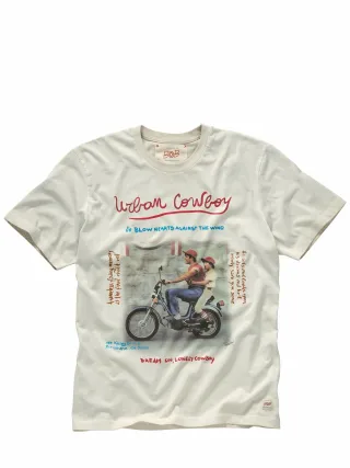 BOB Herren T-Shirt Photos Beige 100 % Baumwolle