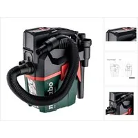 metabo Akku-Handstaubsauger AS 18 L PC Compact Akku Sauger 18 V 6 l IPX4 Staubklasse L