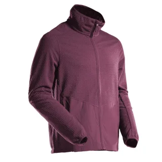MASCOT Herren Microfleece Pullover mit Reißverschluss CUSTOMIZED Bordeaux 4XL - 22803-639-22-4XL