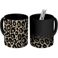 MuchoWow Tasse Pantherdruck - Muster - Leopard, 1-tlg., Keramik, Farbwechsel, Kaffee Tassen, Teetasse, Zaubertasse, Geschenk