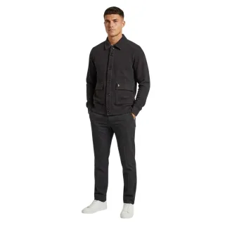 Luke - "Cribbs" Strickjacke für Herren, Jerseyware (Schwarz)