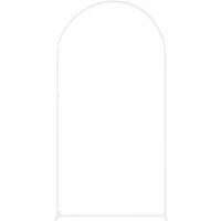 vidaXL Pergola Hochzeitsbogen Weiß 100 x 39 x 200 cm Stahl, (1-tlg)