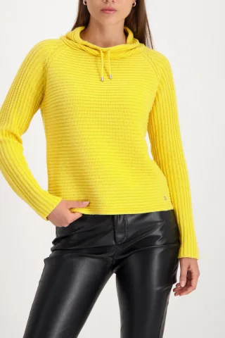 monari - Strickpullover mit Stehkragen honey - Gr. - 42
