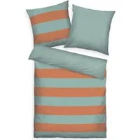 TOM TAILOR HOME Bettwäsche BOLD STRIPES in Gr. 135x200cm, 155x220cm oder 200x220cm, Renforcé, 2 teilig, new bedroom, mit farbigem Markenreißverschluss
