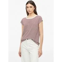 s.Oliver Kurzarmshirt T-Shirt Gestreiftes Rundhalsshirt aus Baumwolle