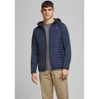 Jack & Jones Steppjacke JJEMULTI mit Kapuze und Futter unifarben, modisch, regular fit, Polyester