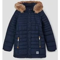 s.Oliver Wintermantel Outdoor-Mantel Steppjacke mit Kunstfellblende