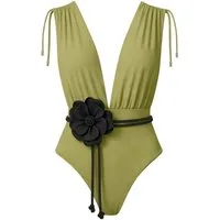 SEA ME SWIM Badeanzug CAYMAN FLORAL 01 Black Belt Edition
