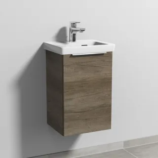 Sanipa 3way Waschtischunterbau zu Villeroy & Boch Subway 3.0 Waschtisch mit 1 Tür, Eiche-Nebraska UM84137