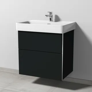 Sanipa 3way Waschtischunterbau zu Laufen Pro S Waschtisch mit 2 Auszügen, Vulkan-Matt BP7671V