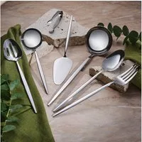 Karaca Kochbesteck-Set Karaca Moongate 7-teiliges Servierset, Silber