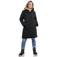 Schöffel Daunenmantel Down Parka Canterbury (4-Wege-Stretch, sehr warm, wasserdicht) schwarz