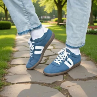 Vegetarian Shoes Cheatah navy 42