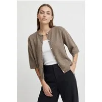JDY Strickjacke JDYRUE LIFE 2/4 PEARL CARDIGAN KNT Materialmix