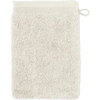 Möve Waschhandschuh Superwuschel 100% Premium Cotton Baumwolle, Walkfrottier (1-St), mit Biesenbordüre und praktischem Kordelaufhänger, einfarbig, weich