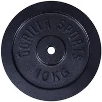 GORILLA SPORTS Hantelscheibe Hantelscheibe Guss 30/31 mm 1,25-30 KG, 10 kg, (1-tlg)
