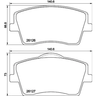 Hella Bremsbel?ge vorne LYNK & CO 01 Volvo Xc40