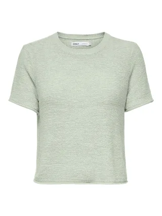 ONLY - ONLSUNNY S/S PULLOVER KNT NOOS Green Lily - Gr. - L
