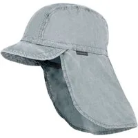 MAXIMO Schirmmütze GOTS MINI-Schildmütze, Nackenschutz, Bindeband, Waschoptik, UV (1-St)