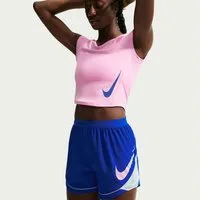 Nike Laufshorts W NK SWOOSH DF SHORT für den Sportbereich, mit Bewegungsfreiheit, sportlicher Schnitt