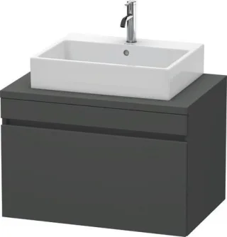 Duravit DuraStyle Konsolenwaschtischunterbau wandhängend Graphit Matt 800x548x512 mm - DS531204949 DS531204949