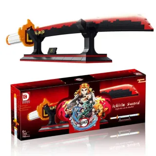 DK1503-DK1523 Creative Animation Demon Slayer Sword Series Ornament Building Blocks Assembly Kit Model Bricks Set Collec