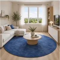 Pergamon Hochflor-Teppich Hochflor Langflor Teppich Super Soft Melia Rund, Rund, Höhe: 20 mm