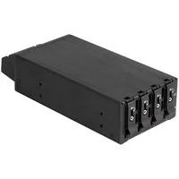 Slim Bay Wechselrahmen für 4 x M.2 NVMe SSD mit Slim SAS SFF-8654 Anschluss