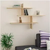 Decortie Wandregal Leo, Modernes Wandregal, Schwimmendes Regal, 22 x 123 x 80,5 cm