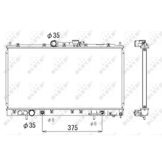 NRF Motork?hler gel?tet Mitsubishi Galant 53313