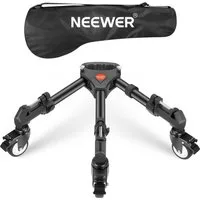 Neewer NW-600 Fotostativ Dolly, max. 15kg, mit Gummirädern Dreibeinstativ (verstellbare Beinhalterung und Tragetasche, für Sony DSLR Kameras)