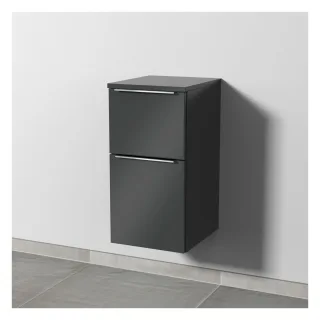 Sanipa 3way Unterschrank mit 2 Auszügen, Anthrazit-Glanz, UF14279 UF14279
