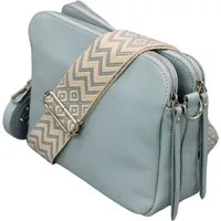 Adel Bags Schultertasche MARA Umhängetasche für Damen, Schultertasche aus Echtleder, hergestellt in Italien, mit 2 Riemen