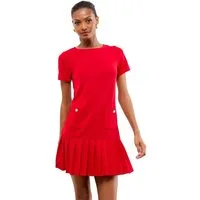 LIPSY Plisseekleid Lipsy Mini-Etuikleid mit Knopfdetails, Regular (1-tlg)