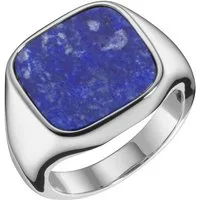 GIORGIO MARTELLO MILANO Silberring Siegelring mit Lapis, Silber 925
