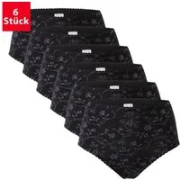 celodoro Taillenslip Damen Taillenslip 6er Pack, Microfaser, Blümchen-Muster