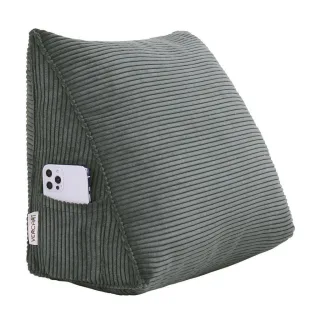Vercart Rückenkissen, Grau, Textil, Füllung: Hohlfaser, Dreieckig, 35x45 cm, Hergestellt in Europa, Wohntextilien, Kissen, Rückenkissen