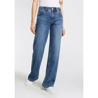 Herrlicher 5-Pocket-Jeans Edna Denim Light mit ausgestelltem Bein