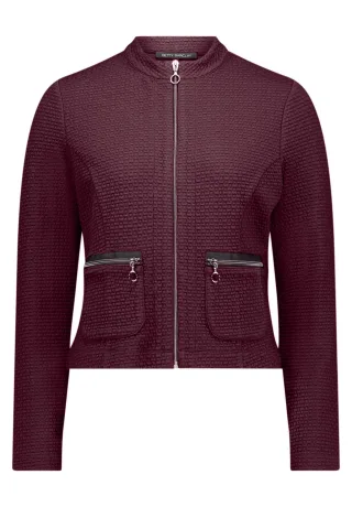 Betty Barclay - Sweatjacke maroon banner - Gr. - 44