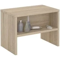CARO-Möbel Nachtkommode NEY, Nachttisch mit offenem Fach Nachtschrank Kommode Beistell Konsole Käst